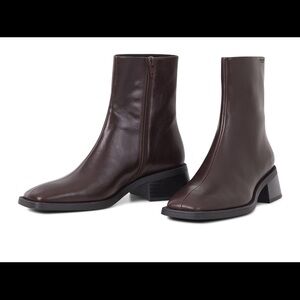 VAGABOND SHOEMAKERS - BLANCA LEATHER BOOTIE - CHOCOLATE
